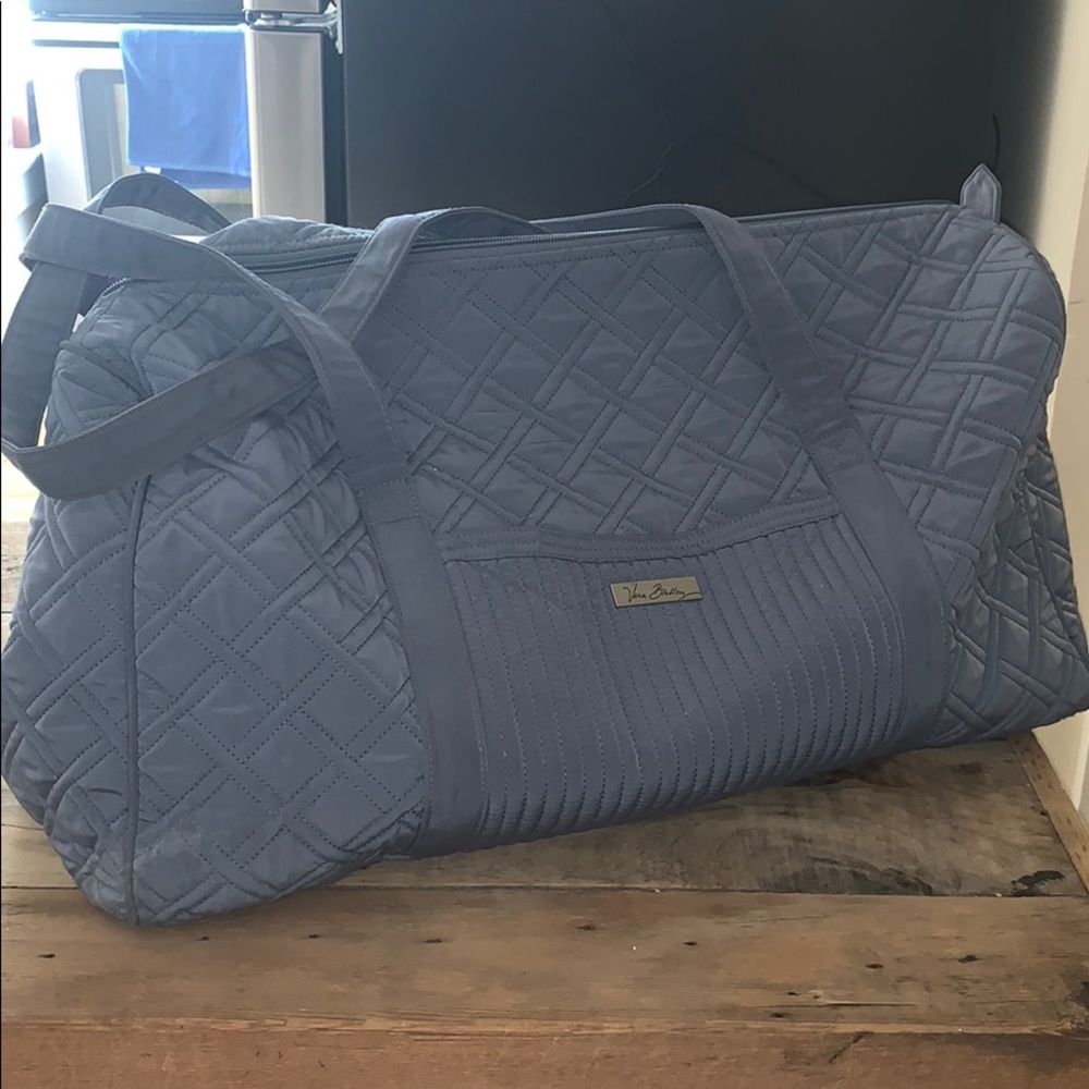 Large Vera Bradley Duffle Bag in Gray